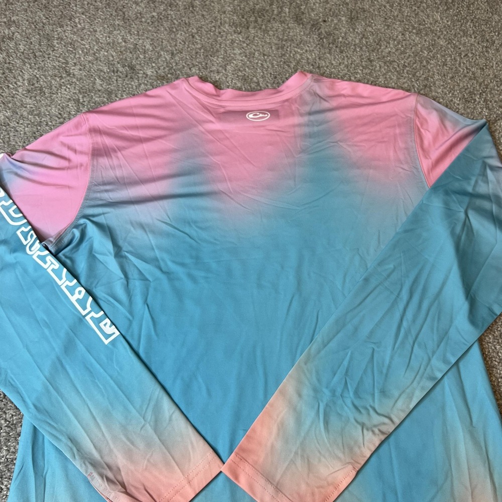 Drake Shirt Mens Small Long Sleeve Fishing Performance Lightweight Ombre - Picture 8 of 11
